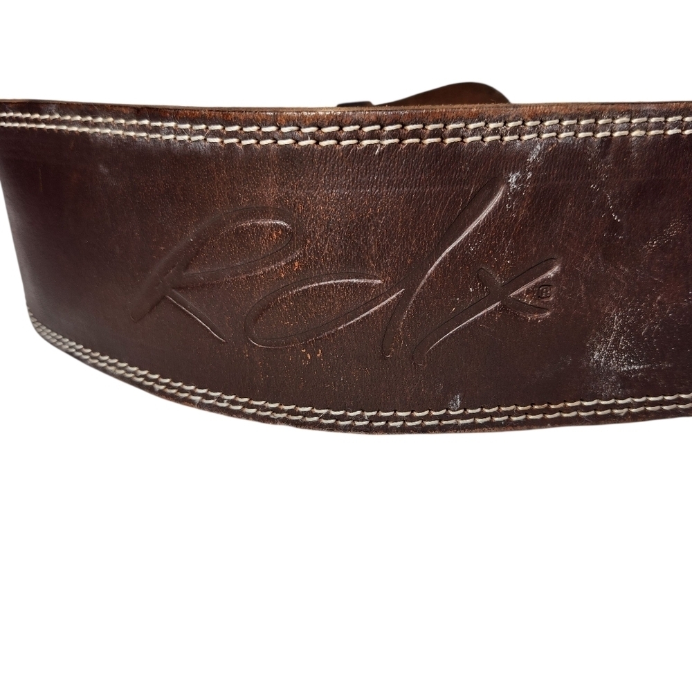 RDX 4" Leather Weightlifting Belt XL – V-Tanned Hand Made Powerlifting Belt - Picture 7 of 14